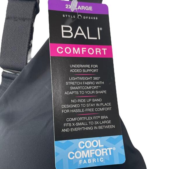 Bali Comfort Revolution Easylite Seamless Bra Comfort Flex Fit Size 2XL DF3498 - Picture 9 of 9